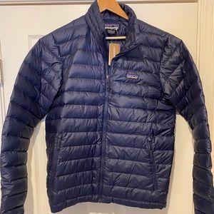 Patagonia navy down jacket